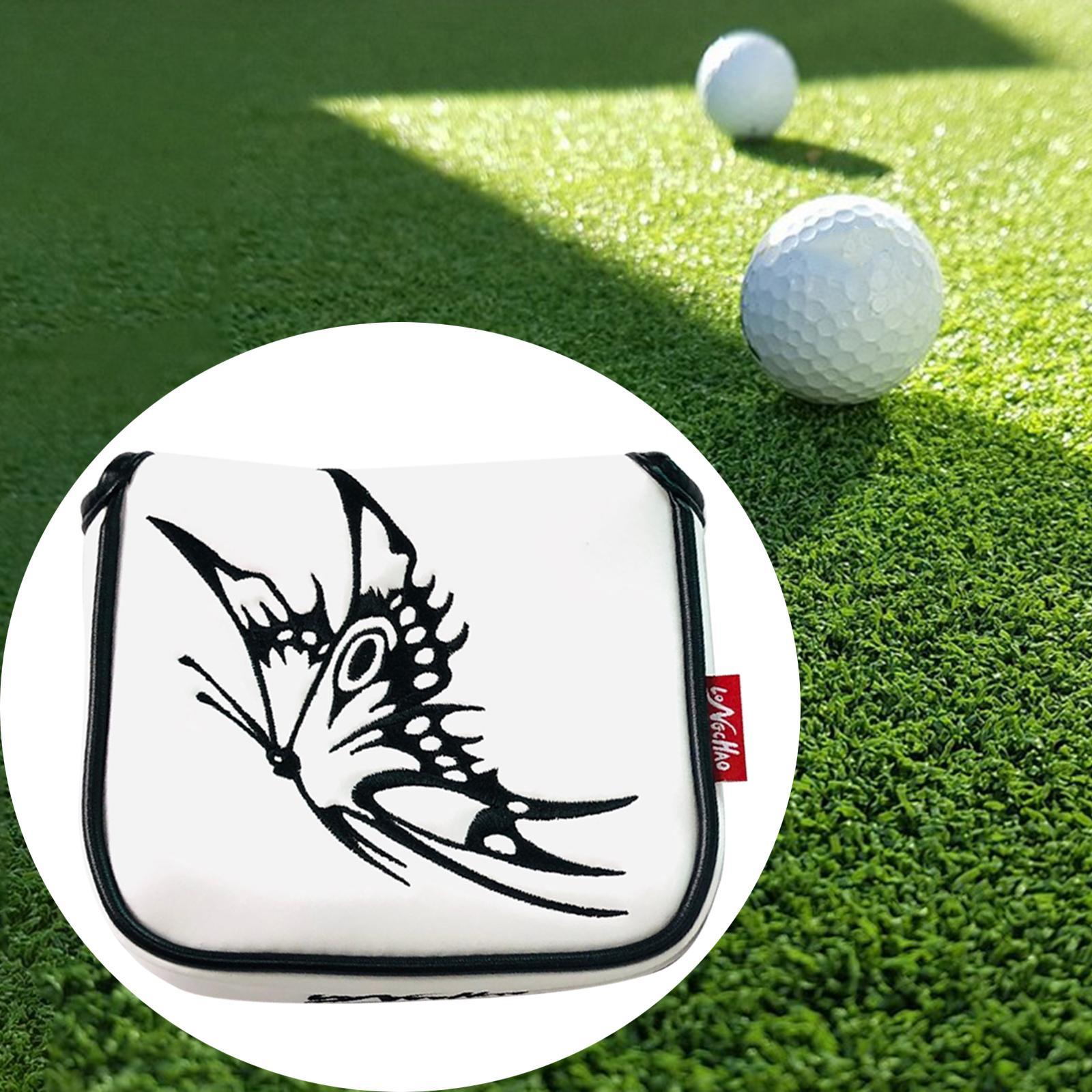 2-Pack Universal Golf Mallet Putter Covers Headcover Magnetic Closure Guard