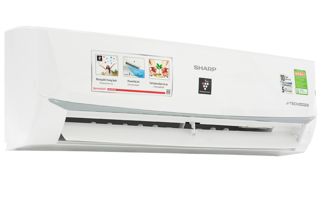 Máy lạnh Sharp Inverter 1 HP AH-XP10WMW Mẫu 2019 - Hàng Chính Hãng