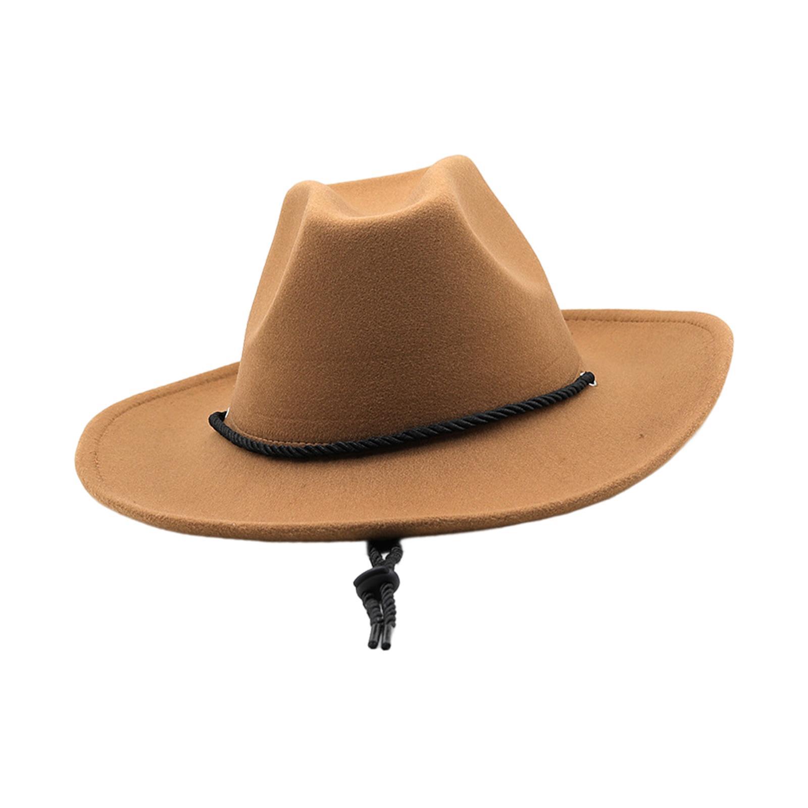 Western Cowboy Hat Cowgirl Hats Headwear Photo Props Breathable Decor Sun Hat Jazz Hat for Festival Performance Halloween Carnival Men Women