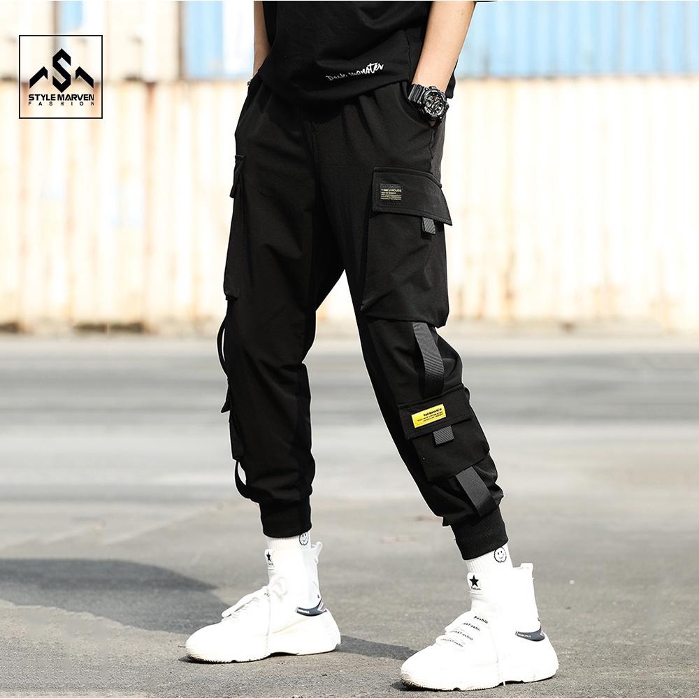 Quần Jogger Kaki Cao Cấp Quần Túi Hộp Phối Dây Nối Túi Thời Trang Style Marven - QUAN NAM 9000055