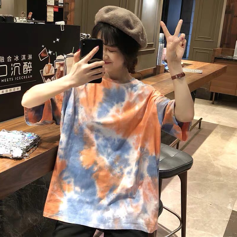 ÁO LOANG SƠN XANH_CAM TRƠN