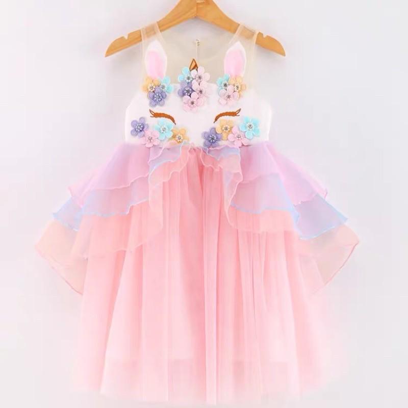 Đầm pony hoa - Đầm công chúa cho bé gái cực xinh