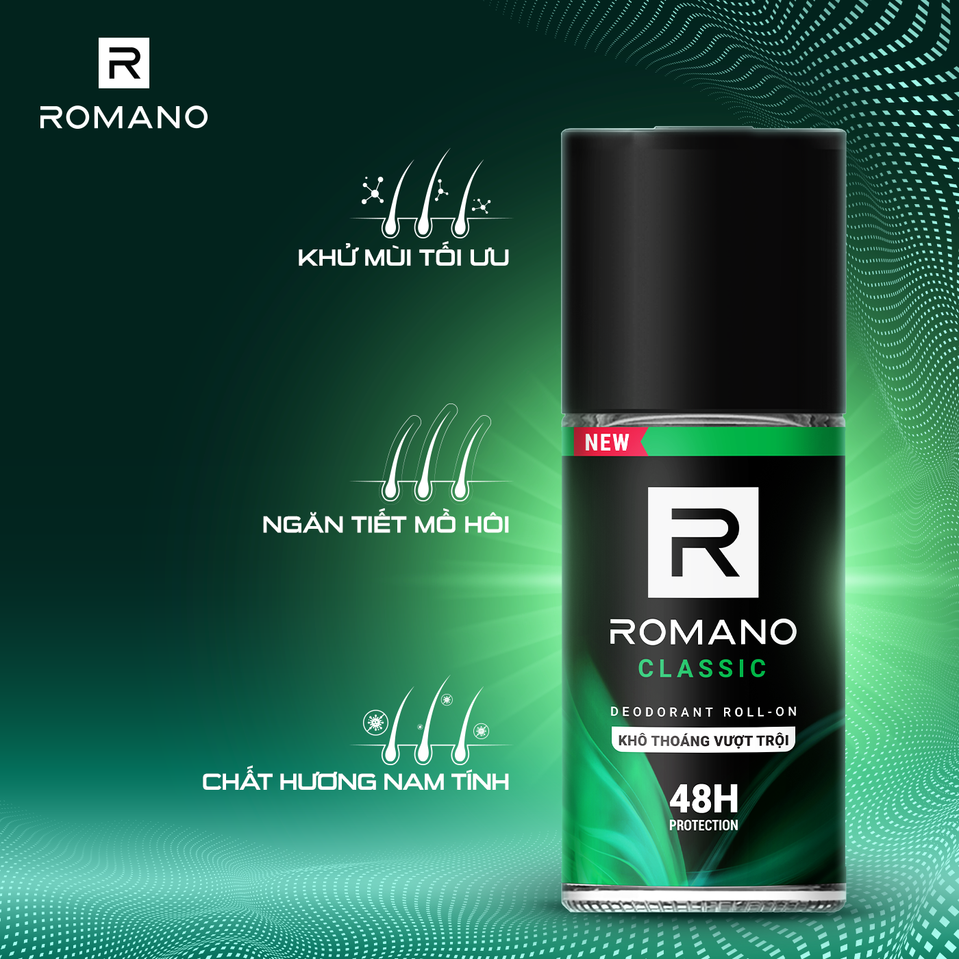 Lăn Khử Mùi Romano Classic 50ml - 1412047