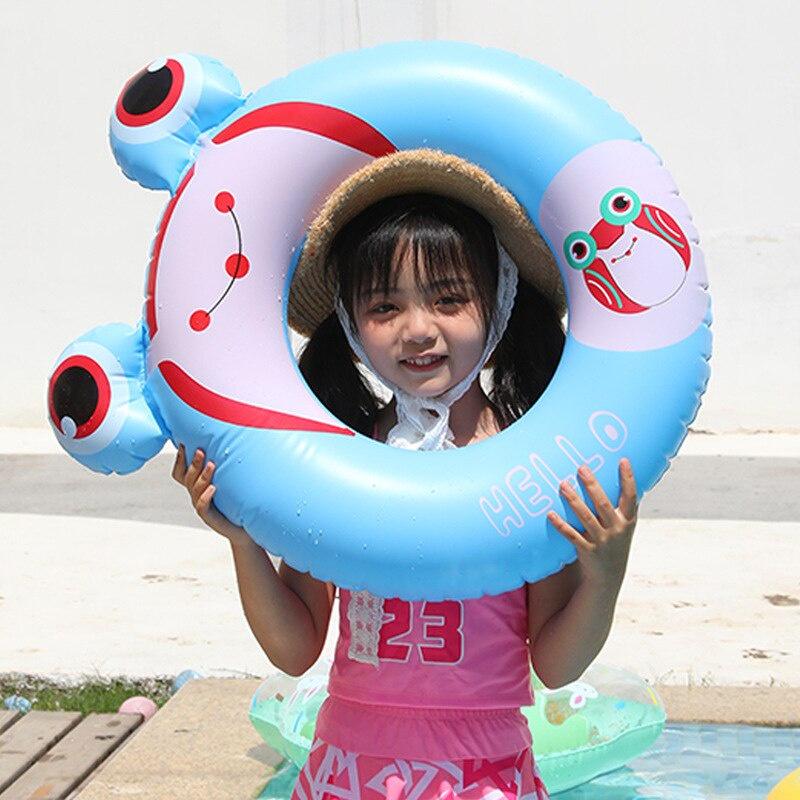 Phim hoạt hình Ếch mắt to Vòng cao su bơm hơi cho trẻ em Bể bơi Phao bơi cho bé Vòng bơi Bánh xe nước Vòng tròn bơi