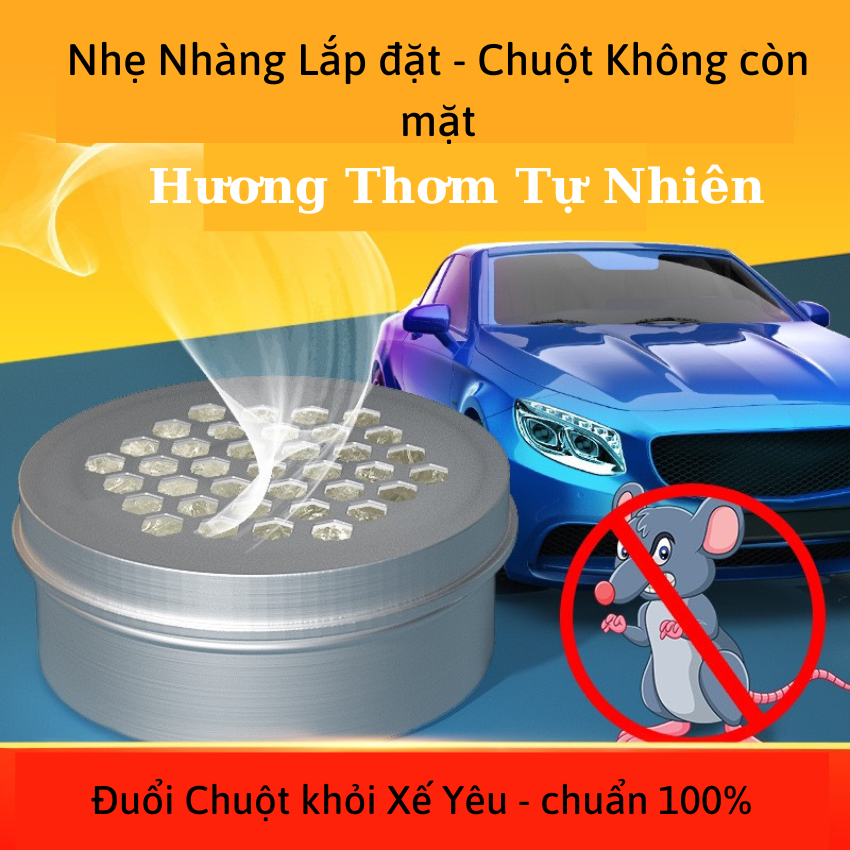 Gel Xua đuổi chuột Ô Tô cao cấp Hương Tự Nhiên mùi bạc hà dễ chịu, an toàn, Gel gắn khoang máy ô tô, chống chuột,đuổi chuột ô tô, sử dụng được cả cho tủ bếp, góc nhà