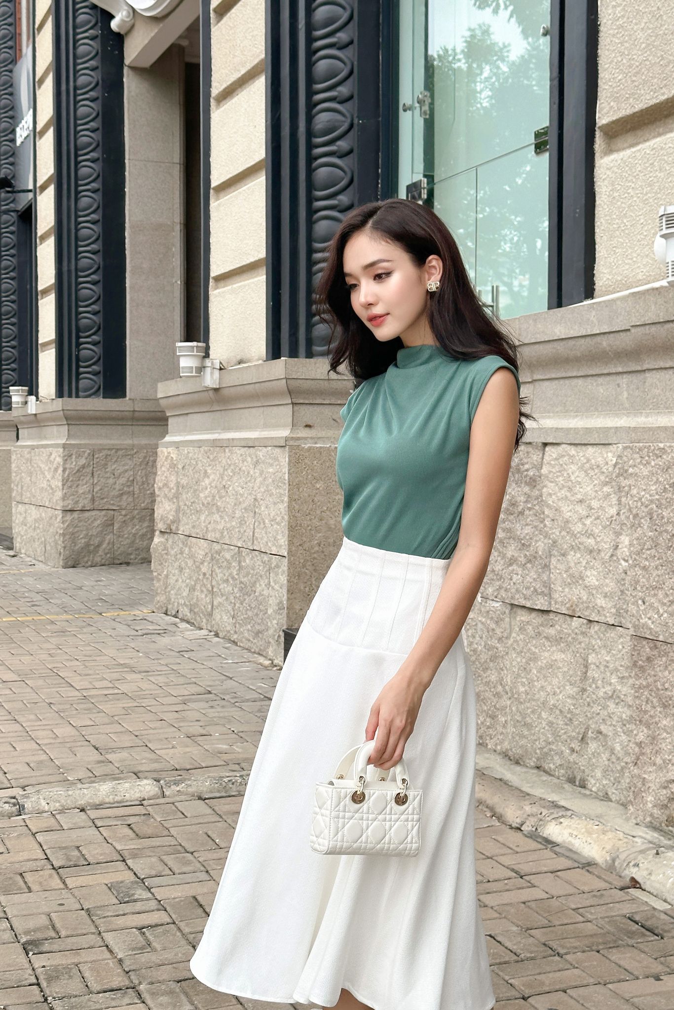 OLV - Chân váy Adalee White Skirt