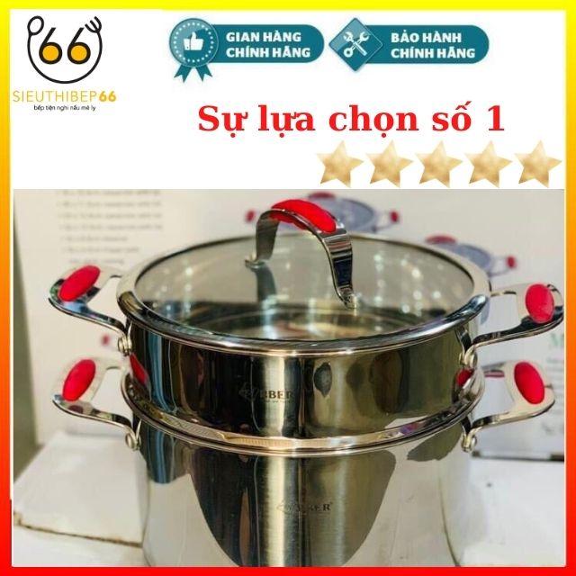 Bộ Nồi Từ Cao Cấp Arber RUBY Đáy Liền 7 Món, Bộ Nồi Inox 304, Chảo Chống Dính Bếp Từ Dùng Bếp Điện Từ