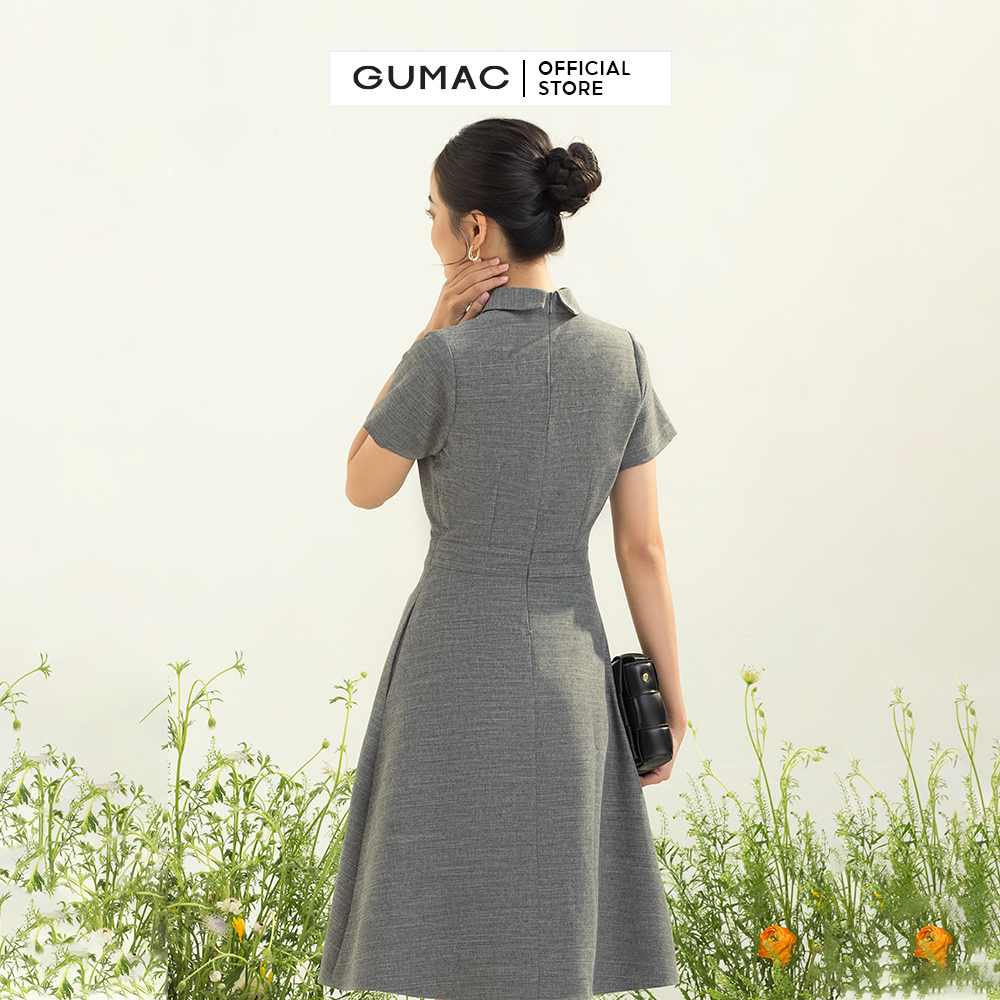 Đầm sơ mi GUMAC DC03039 cơ bản