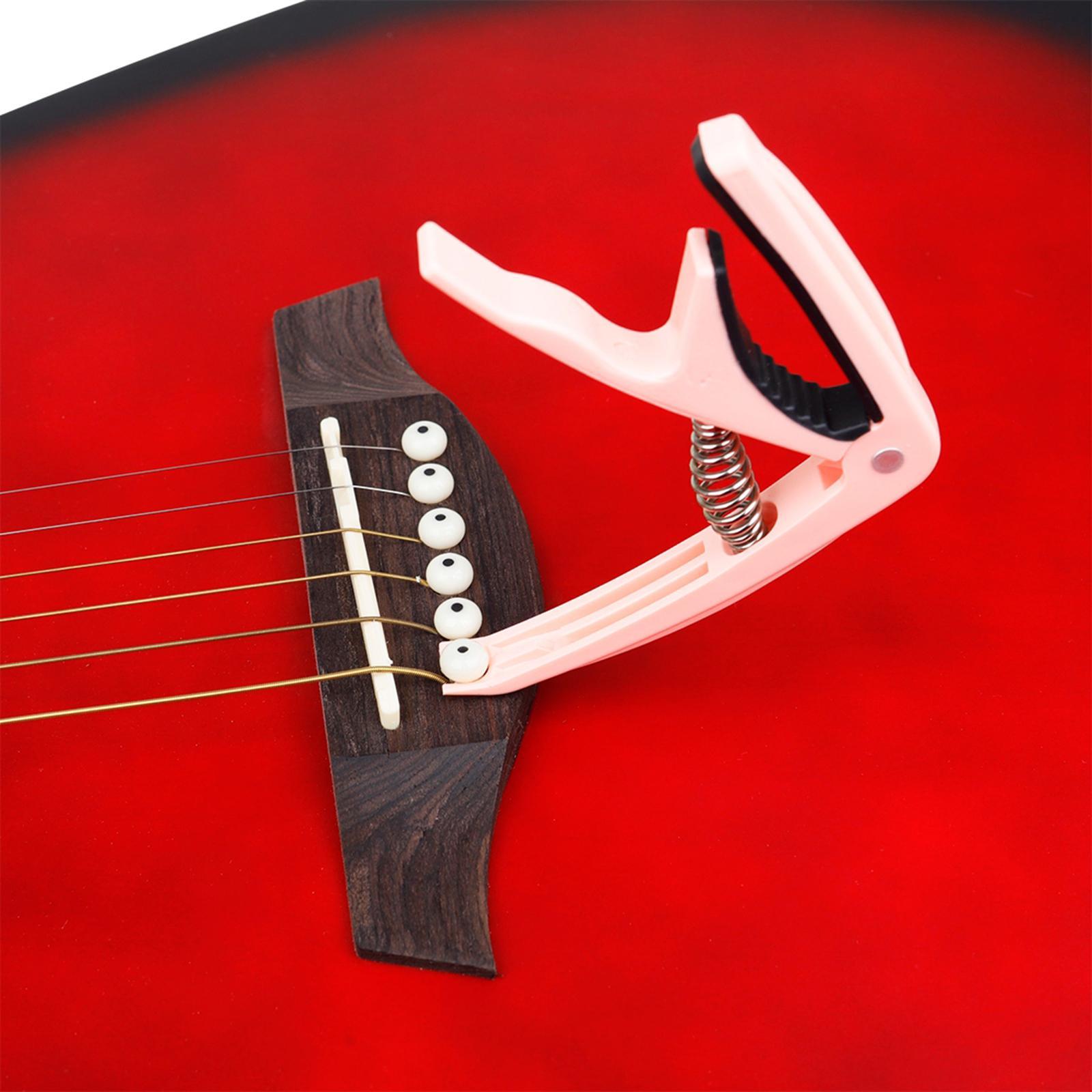 Quick Change Capo for Acoustic / Electric Guitar Ukulele Universal White