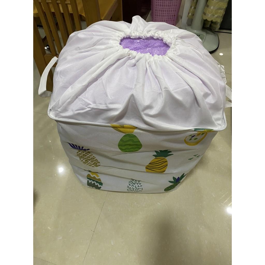Giỏ Đựng Quần Áo Bằng Vải Cỡ Lớn, Túi Đựng Chăn Màn Đa Năng Washday Có Thể Gấp Gọn Vintage Xinh Xắn