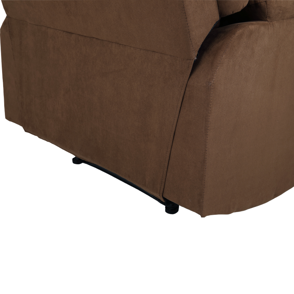 Ghế sofa đơn thư giãn RILEY khung gỗ, đệm bọc vải cao cấp màu nâu | Index Living Mall -  Phân phối độc quyền tại Việt Nam