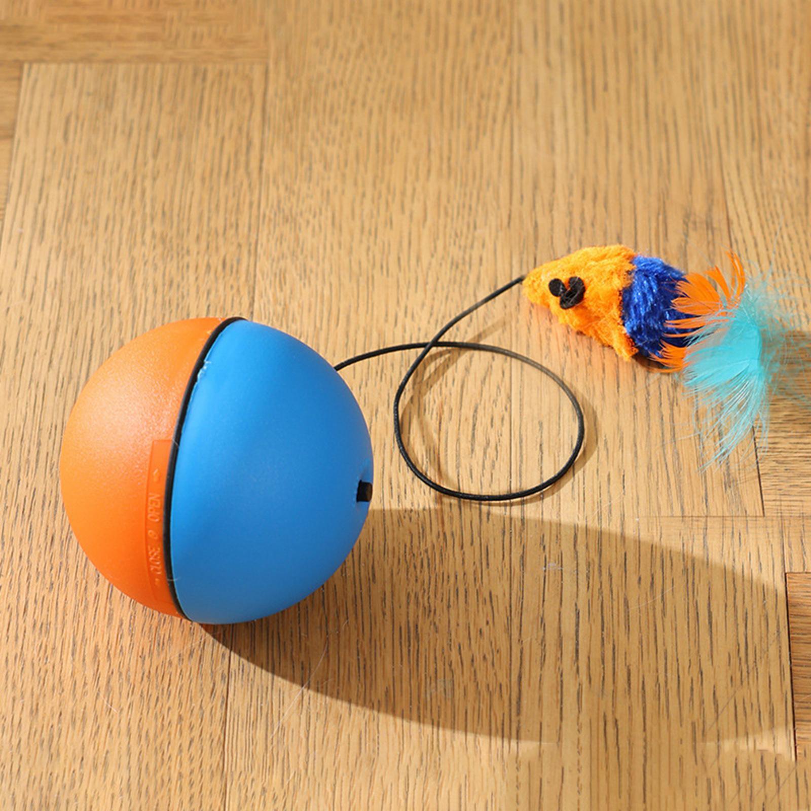 Interactive Toy Interactive Cat Toys Ball Teaser Toys Catcher Toy Feather Toy Electric Cat Balls for Cats Exercise