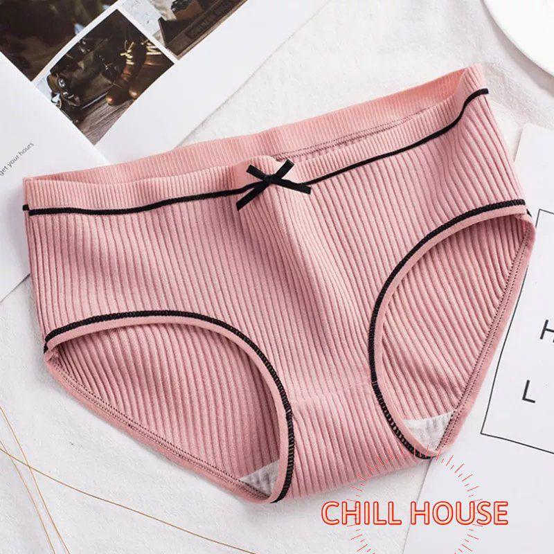 Set 4 Quần Lót Gân Tăm Đính Nơ Siêu Yêu - CHILLHOUSE