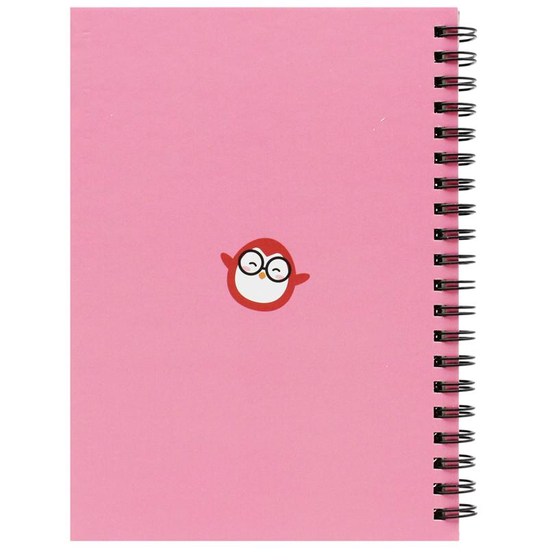 Sổ Lò Xo Bìa Cứng Penguin Cute B6 - Kẻ Ngang - 160 Trang 80gsm - The Sun 01