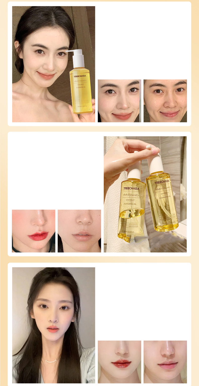 Dầu tẩy trang dầu dừa TreeChada Coconut Cleansing Oil Thái Lan 180ml