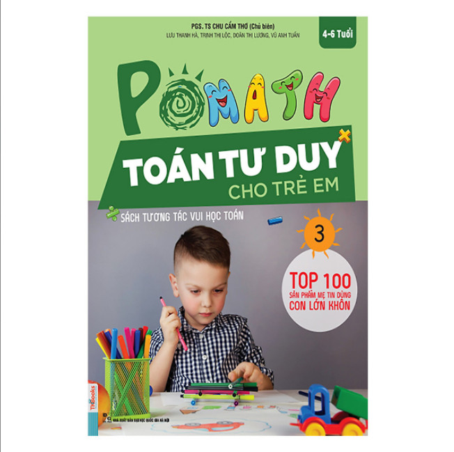 Trọn Bộ Sách PoMath - Toán Tư Duy Cho Trẻ Em 4-6 Tuổi (6 cuốn) NH