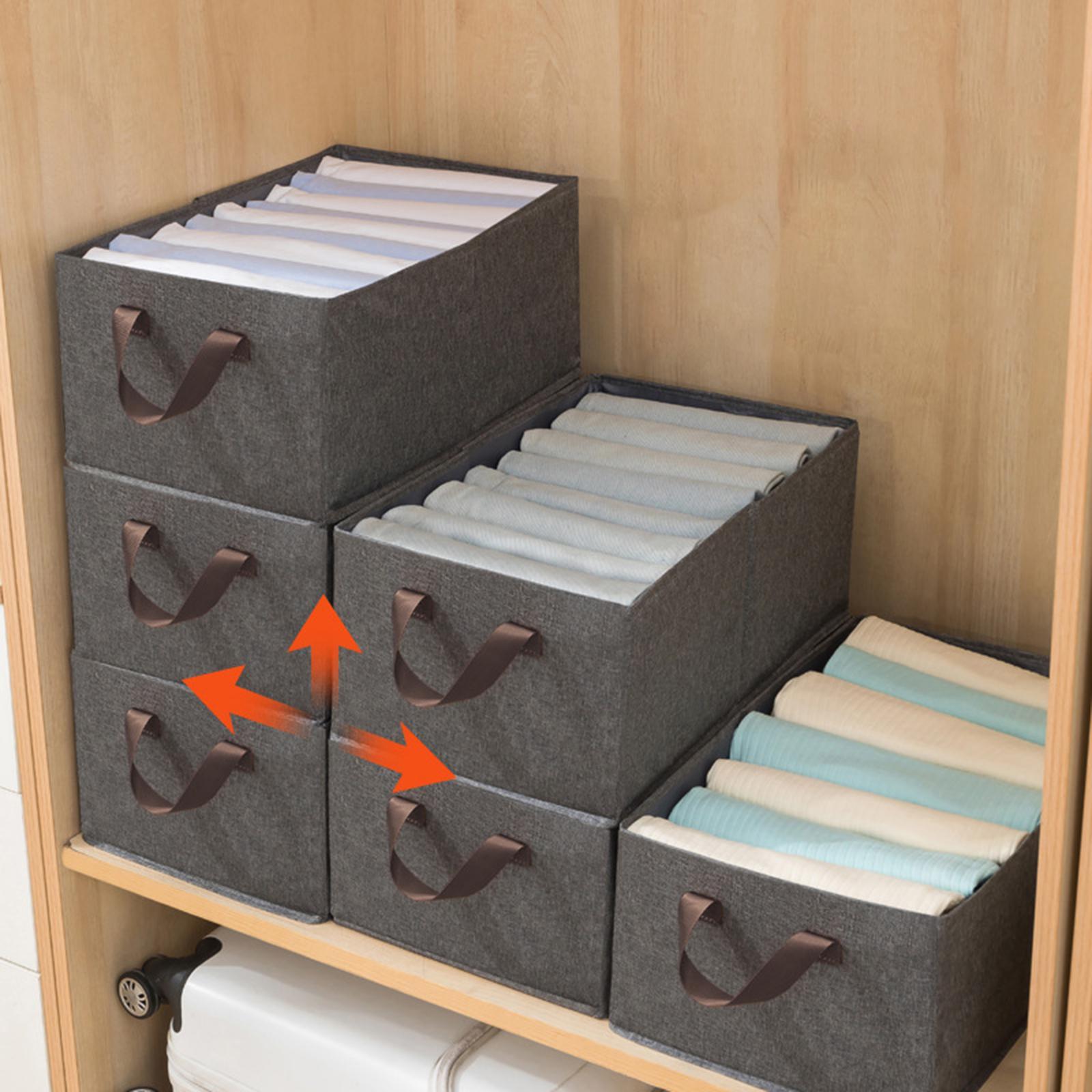 Toy Storage Case Large Clothes Organizer for Closet Bedroom Cabinet Bookcase