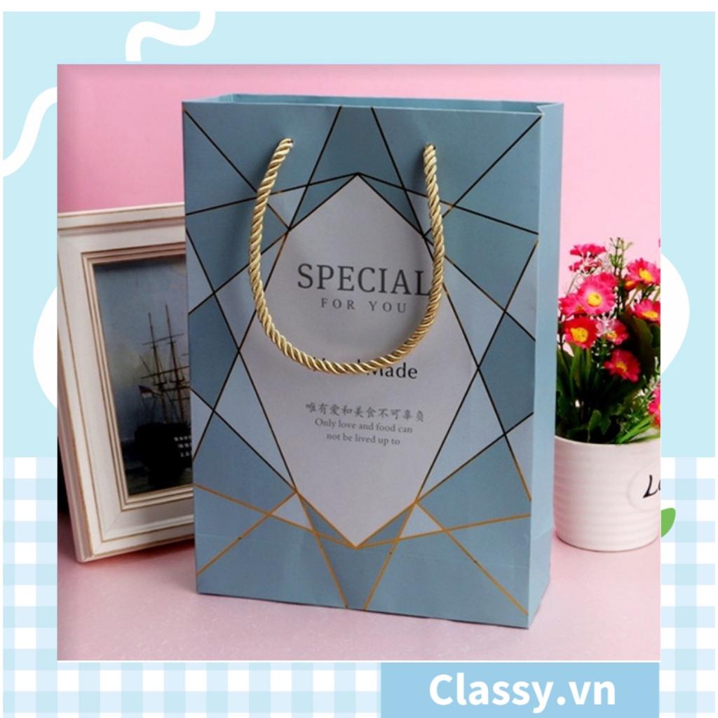 Túi giấy Classy hộp giấy đựng bánh âm dương chia 06 ngăn bằng giấy kraft Q1067