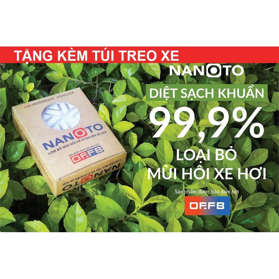 Viên khử mùi nanoto - MÙI BẠC HÀ + TẶNG TÚI TREO XE