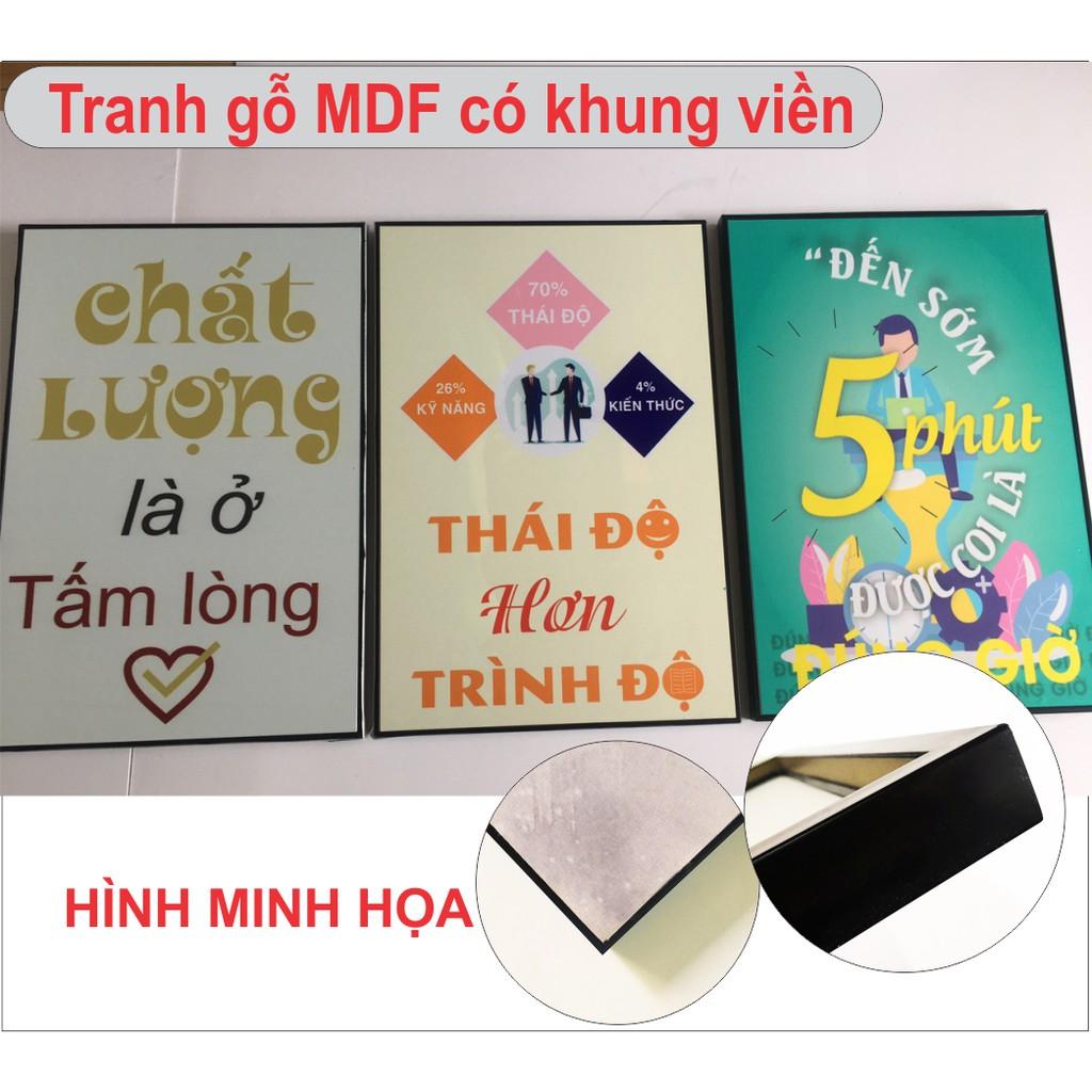 Tranh khẩu hiệu văn phòng độc đáo DL-53