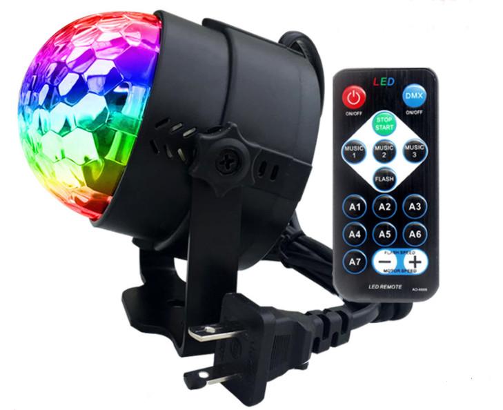 Đèn Led Xoay Cảm Ứng Theo Nhạc (Có Remote). Đèn Led Vũ Trường Cảm Ứng Nhạc Dùng Trang Trí Trong Quán Karaoke, Bar, Sân Khấu, Các Buổi Tiệc... - Hàng Chất Lượng