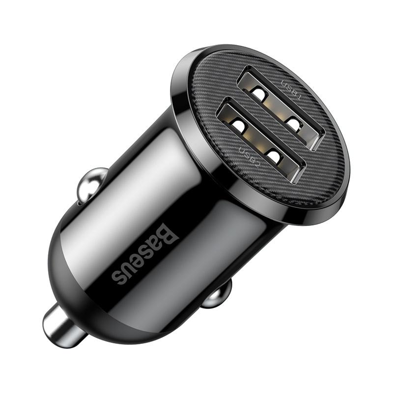 Tẩu sạc 2 cổng USB dùng trên xe hơi Baseus Grain Pro Car Charger