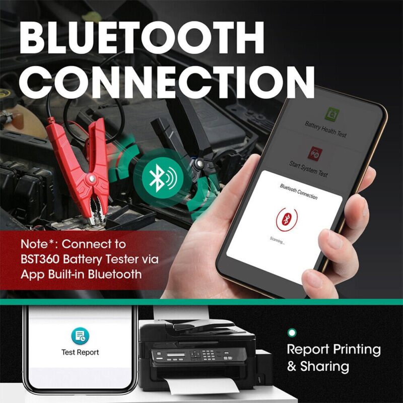 Thiết Bị Kiểm Tra Ắc Quy Ô Tô Kết Nối Bluetooth LAUNCH BST360