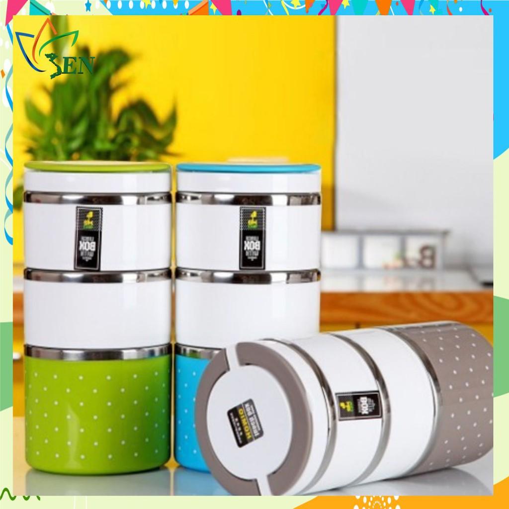 Hộp cơm giữ nhiệt 3 tầng cao cấp