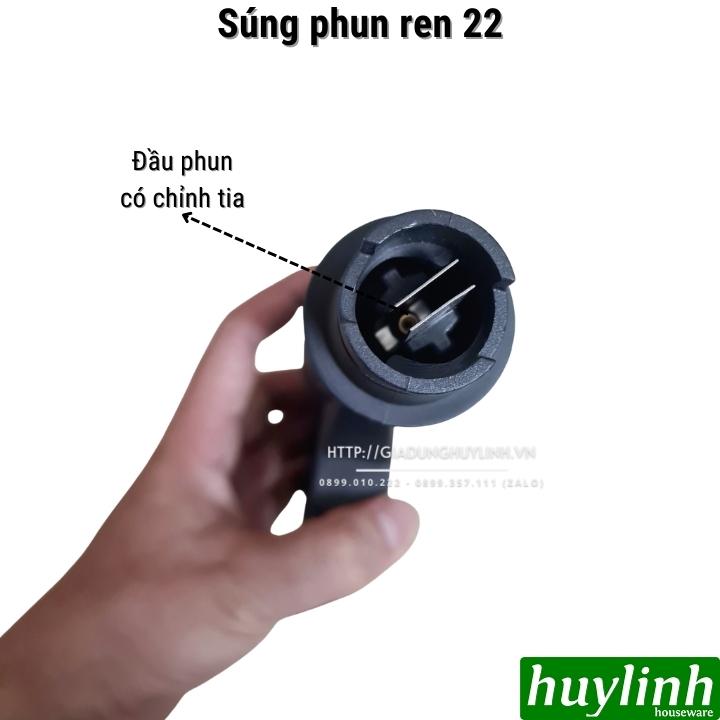 Súng phun xịt cao áp dùng cho máy rửa xe Ren 22 - Loại lõi kim loại