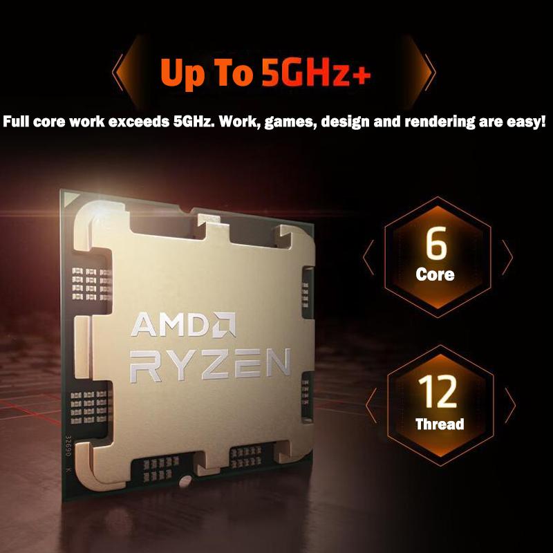 MỚI AMD Ryzen 5 7600X R5 7600X 4.7 GHz 6 Nhân 12 luồng PCIE5.0 105W Bộ Vi Xử Lý CPU 5NM L3=32M 100-000000593 LGA AM5 không tản nhiệt