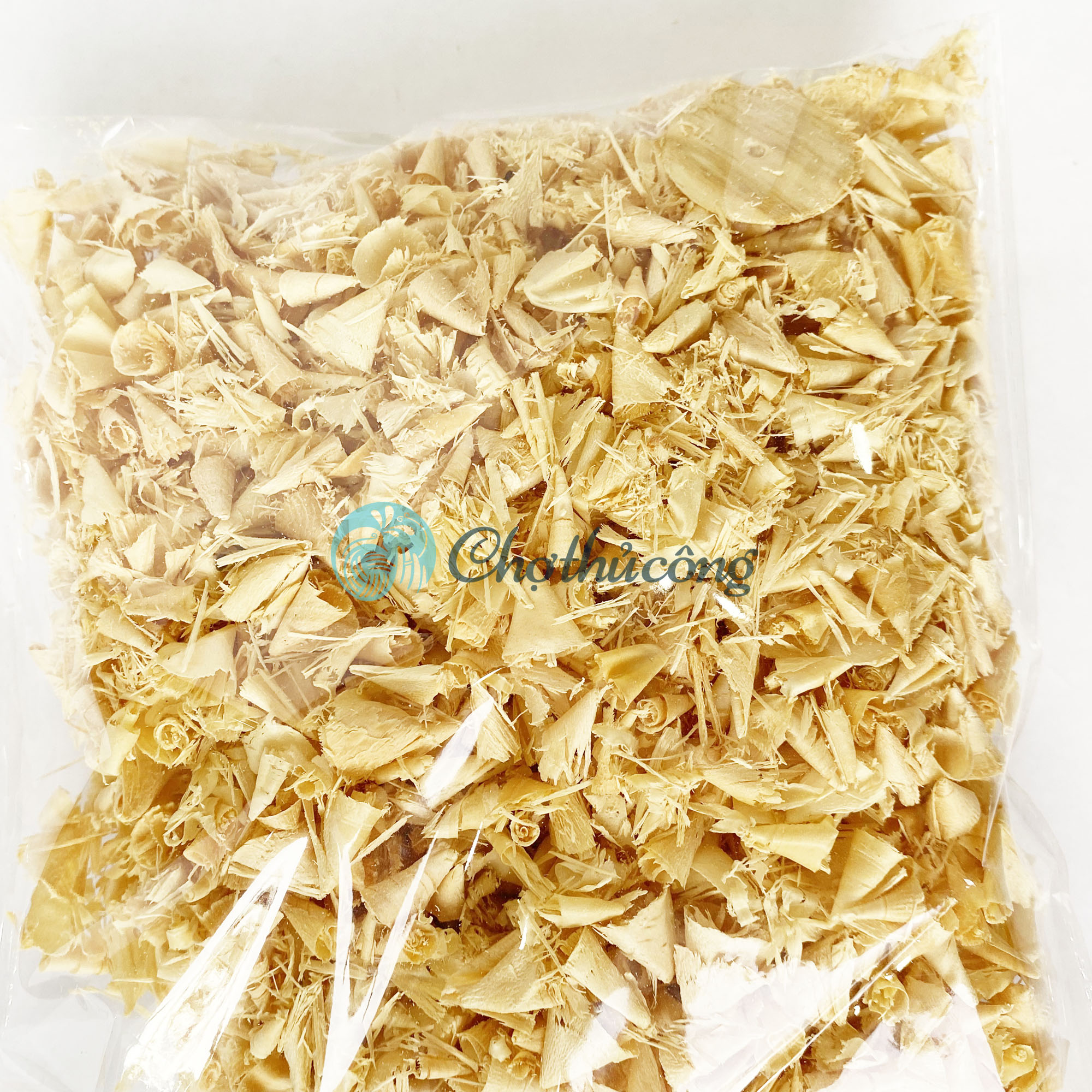 Mùn cưa thơm mùi gỗ thông tự nhiên, mùn cưa lót chuồng hamster - mùn gỗ sạch trồng cây, trồng nấm 500gr