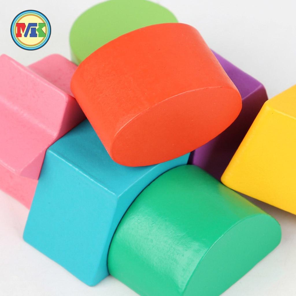 Đồ chơi Hộp Thả Khối đa năng nhiều màu sắc, Đồ chơi gỗ thông minh cho bé trai, gái 2 3 4 5 tuổi