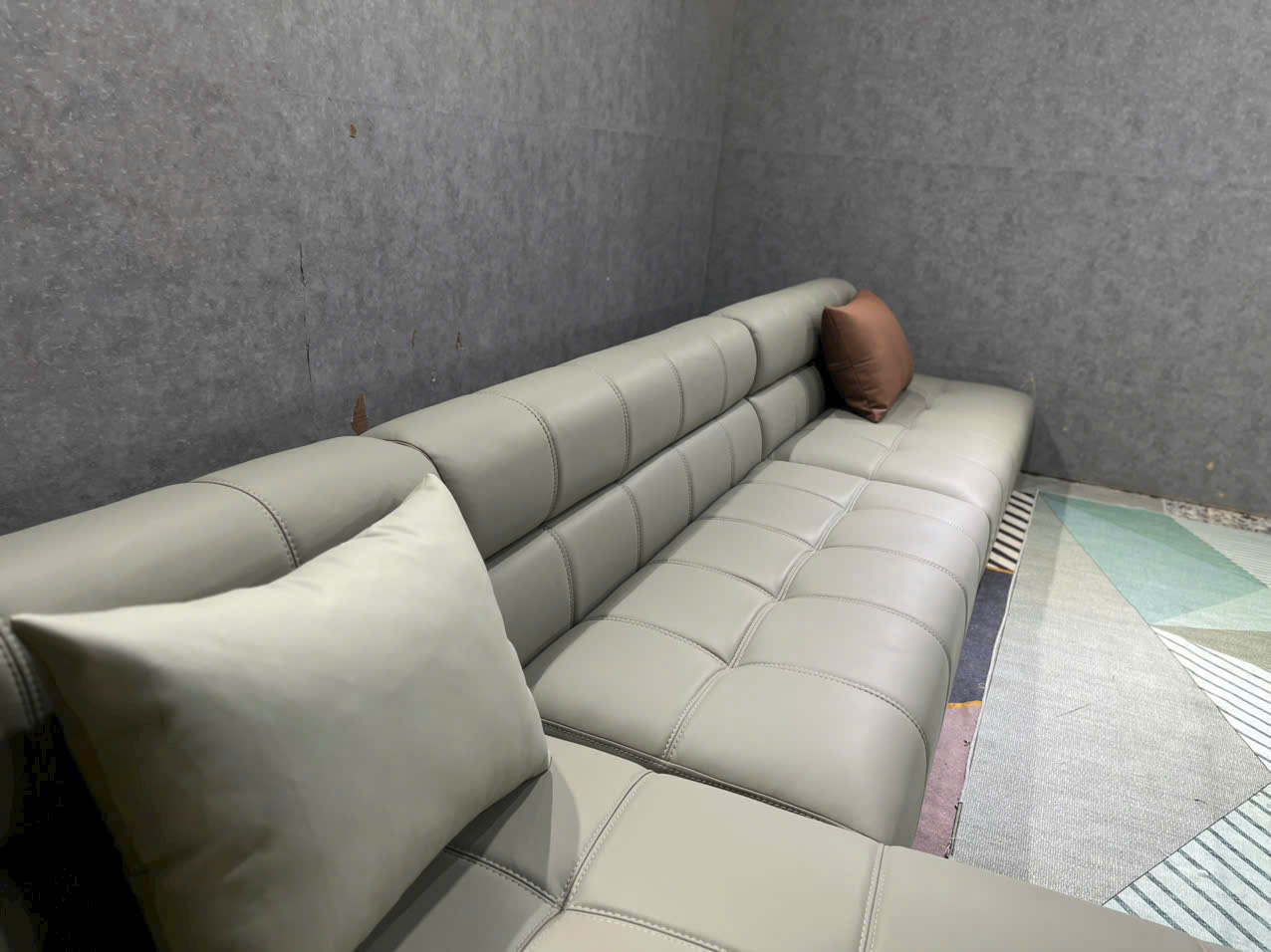 Sofa góc L phòng khách Tundo Hugo NK2025 KT 3m5 x 1m8