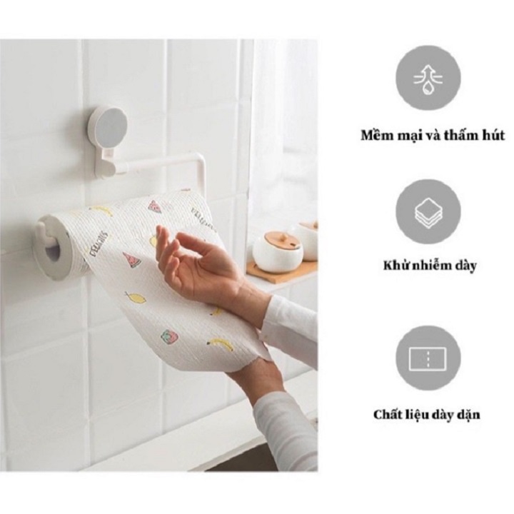 Giấy Lau Bếp Đa Năng, Cuộn Giấy Lau Đa Năng Có Thế Giặt Được Siêu Dai Tái Sử Dụng An Toàn Không Độc Hại