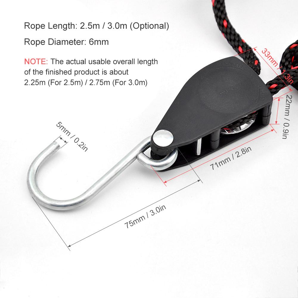2 Cái Kayak Buộc Dây Xuống Dây Ratchet Ròng Rọc Dây Ròng Có Thể Điều Chỉnh Dây Treo Làm Việc Tải Trọng Lên Đến 299.8Lbs Cho Thuyền Kayak Ca Nô
