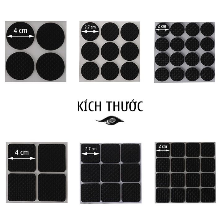 Miếng dán chân bàn ghế chống trượt nhiều kích cỡ