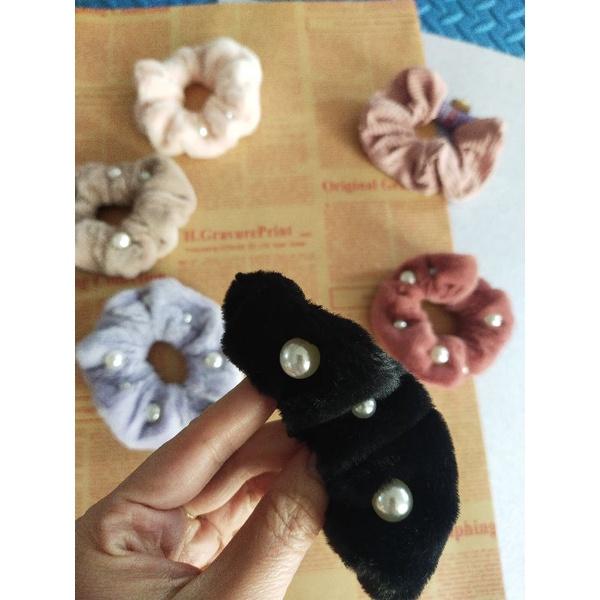Băng đô cotton phối tai gấu thời trang Hàn Quốc