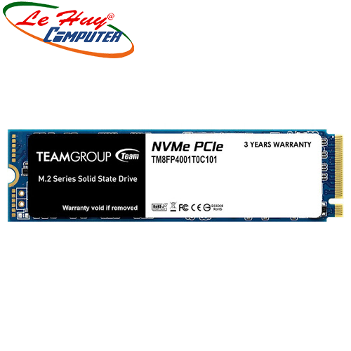 Ổ cứng máy tính SSD TEAM MP34 M.2 2280 1TB PCIe 3.0 x4 with NVMe 1.3 (TM8FP4001T0C101) - Hàng Chính Hãng