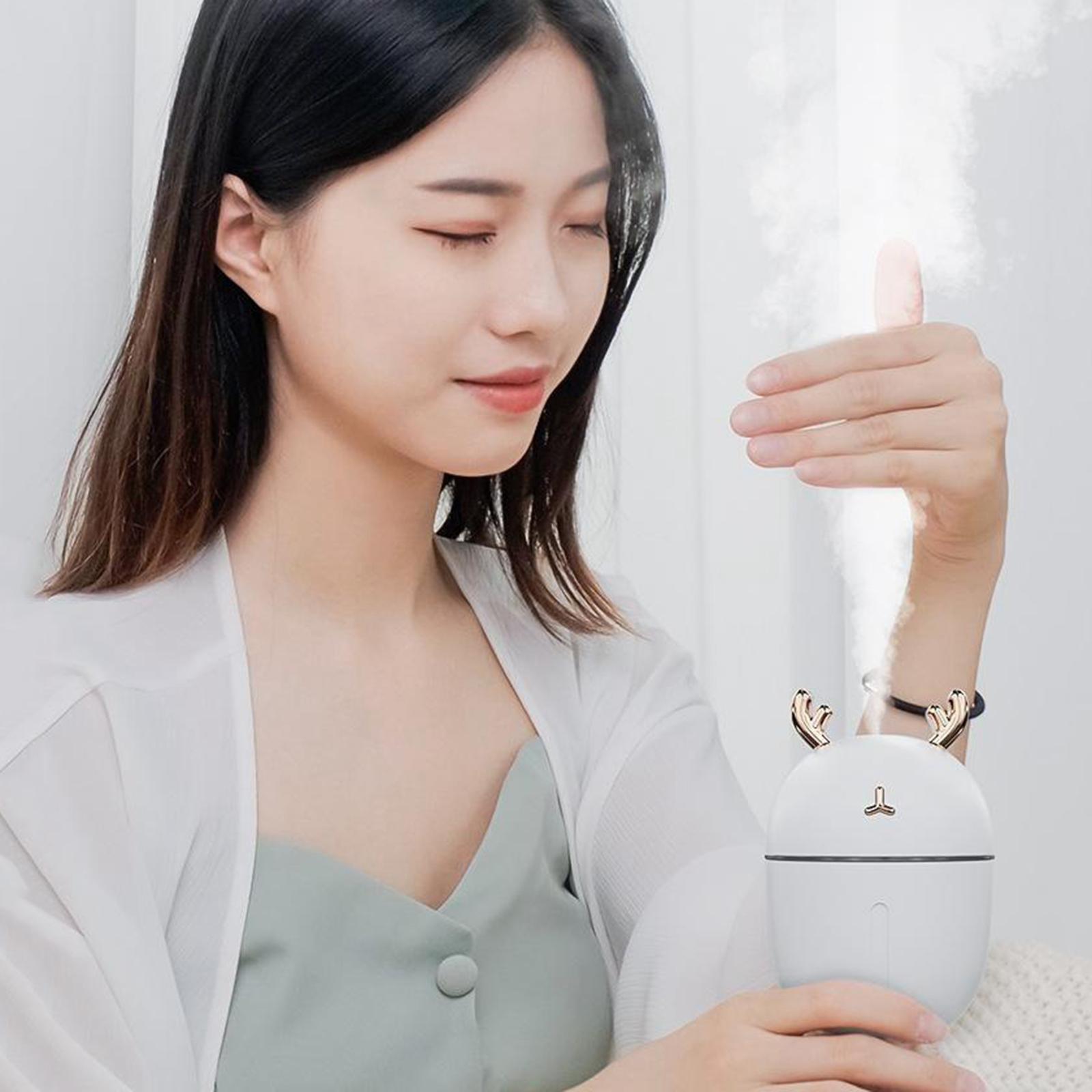 220ML Ultrasonic Air Humidifier Aroma Essential Oil Diffuser for Home White