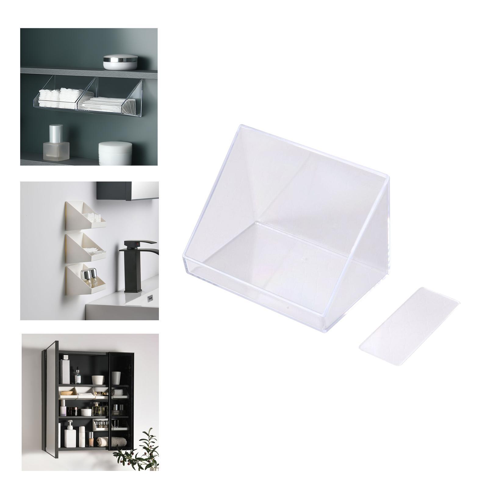 Floating Shelves Organizer Bevel Container for Lip Glaze Lipstick Office
