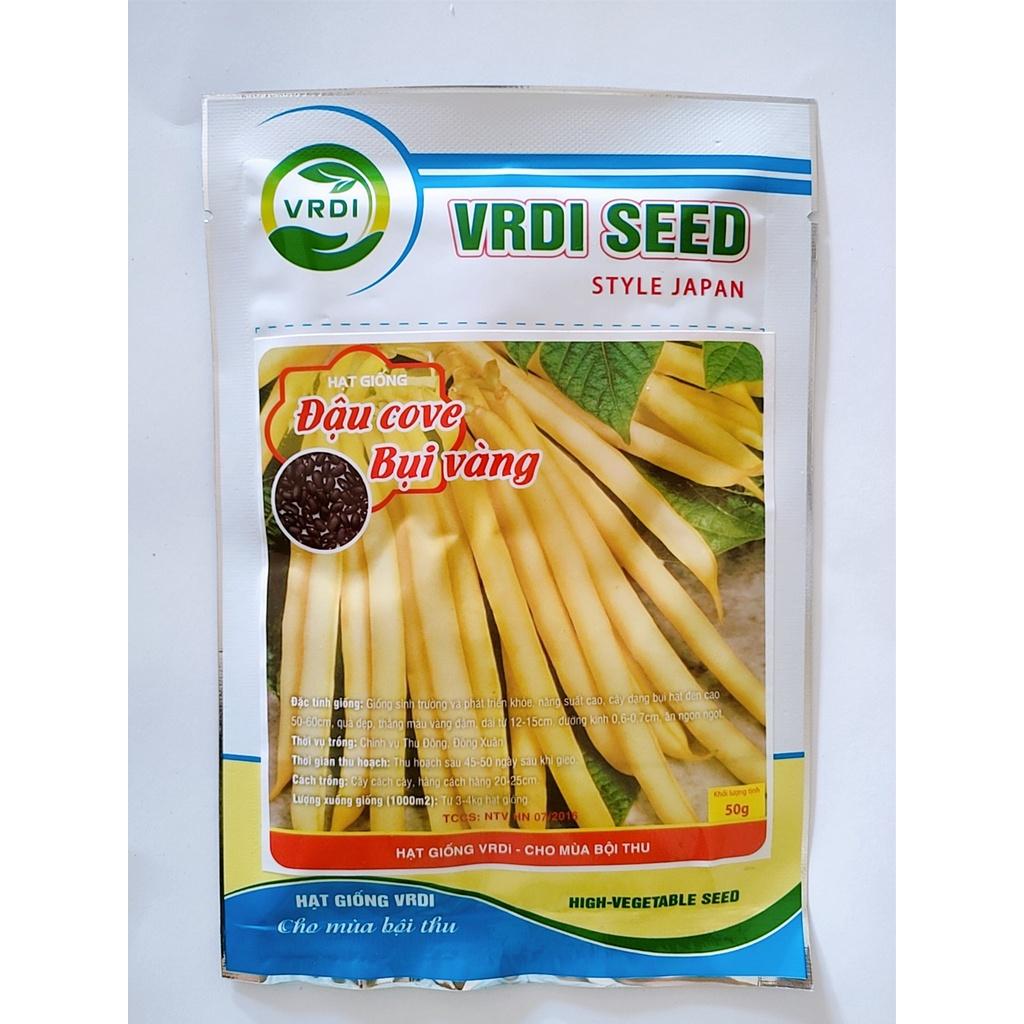 Hạt giống đậu cove bụi vàng siêu quả, chịu nhiệt tốt, tỉ lệ này mầm cao gói 50gr