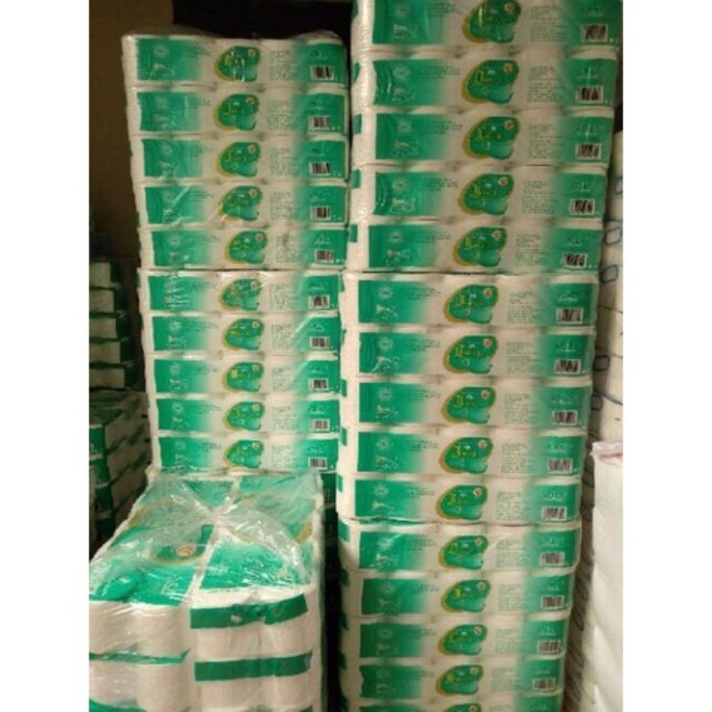 Giấy vệ sinh  3 lớp xanh không lõi 1.6kg ~ MÃ : 019