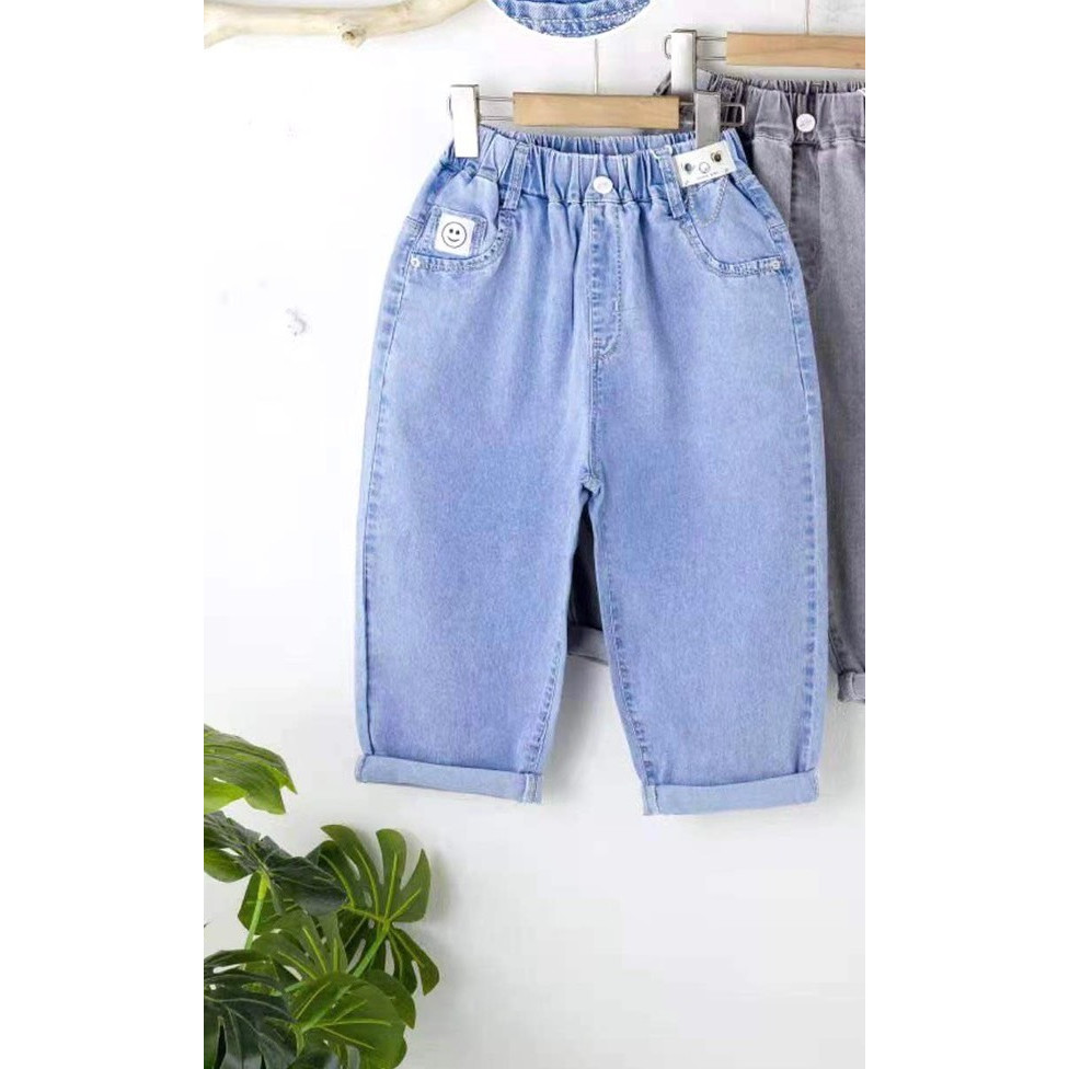 Quần jeans ngố trái tim bé gá 9-16 tuổi