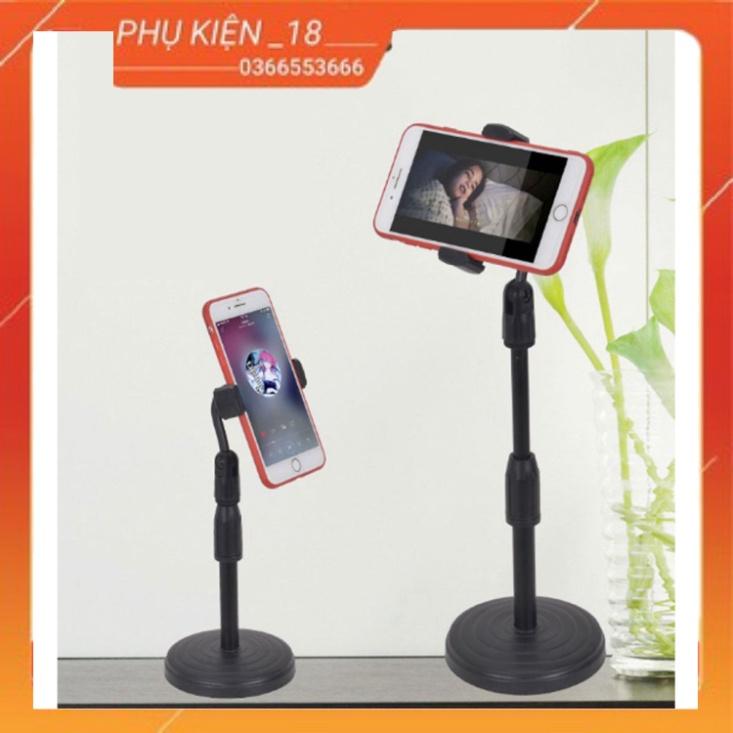 Gíá đỡ điện thoại để bàn tăng giảm chiều cao live stream livestream đỡ kẹp điện thoại