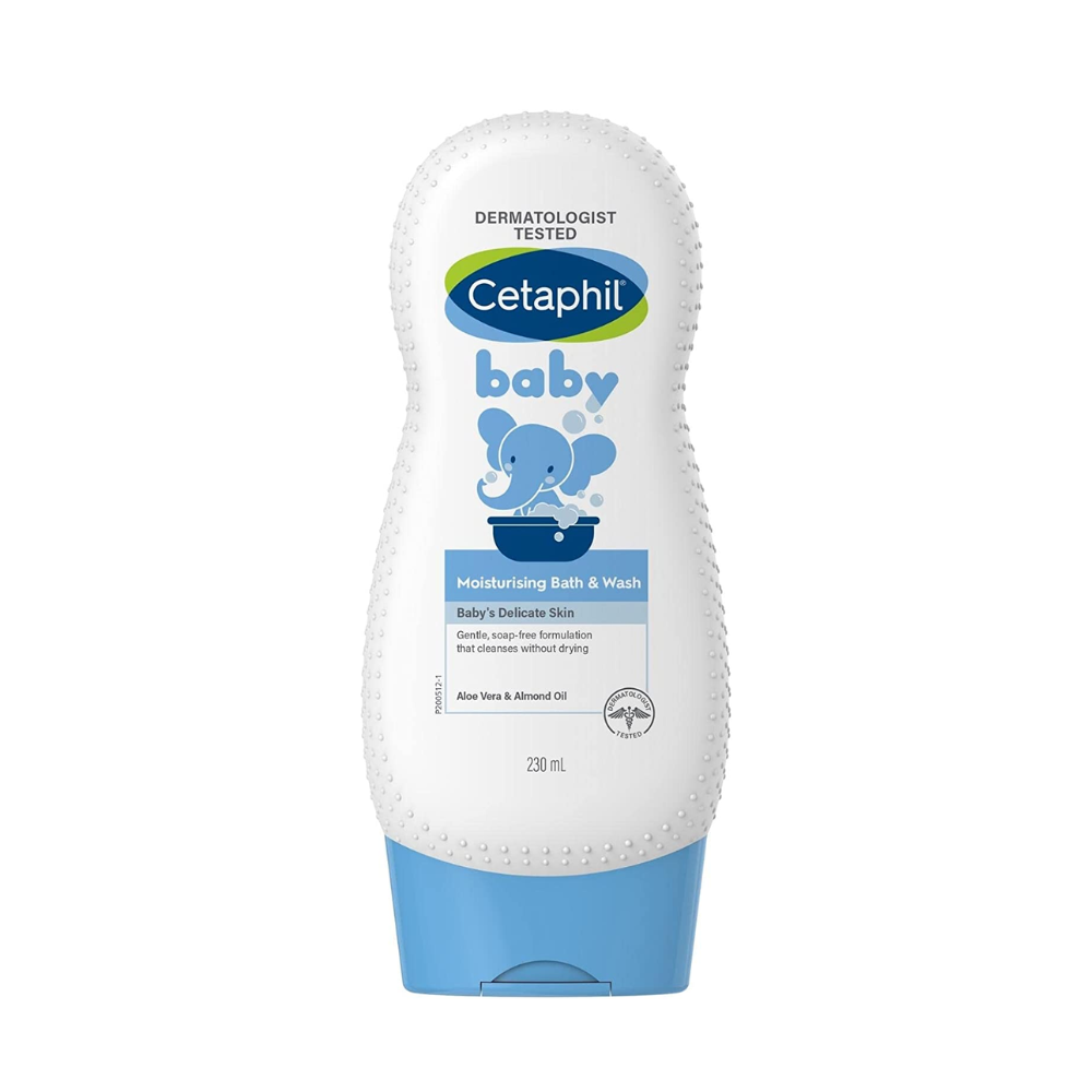 Sữa tắm Cetaphil Baby Moisturizing Wash &amp; Bath 230ml dưỡng ẩm dịu nhẹ cho bé