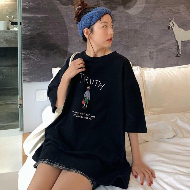 Áo thun nữ phông in hình siêu xinh dáng rộng