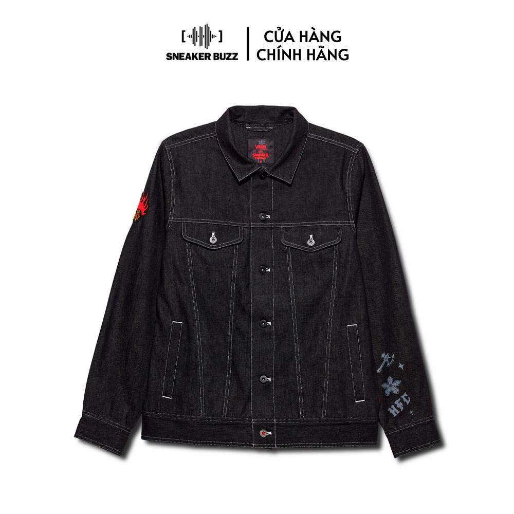 Áo Khoác Vans X Stranger Things HFC Jean Jacket VN0007RVBLK
