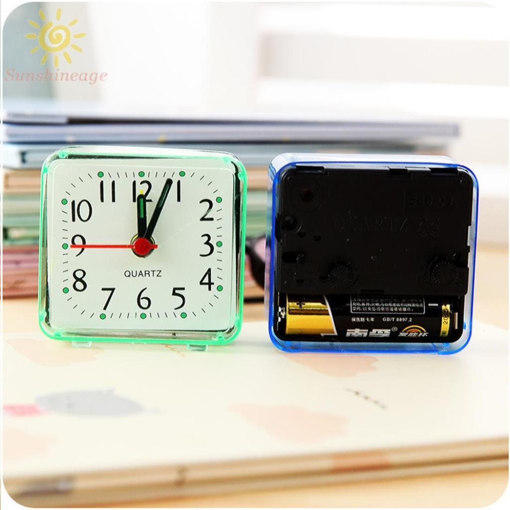 Đồng hồ báo thức mini, đồng hồ để bàn đẹp cute giá rẻ Kaka Decor - Tặng Pin
