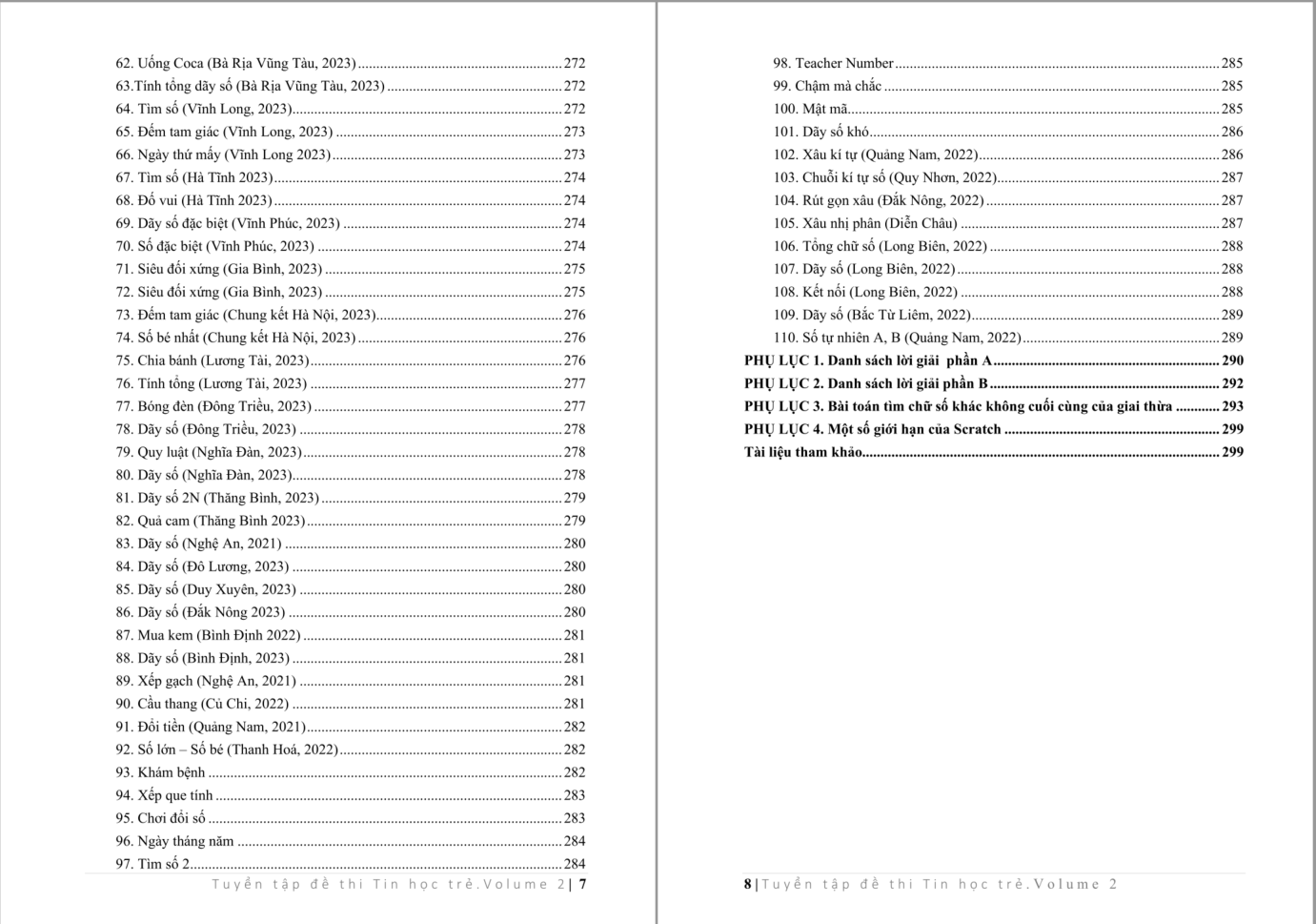 Tuyển tập đề thi Tin học trẻ. Volume 2