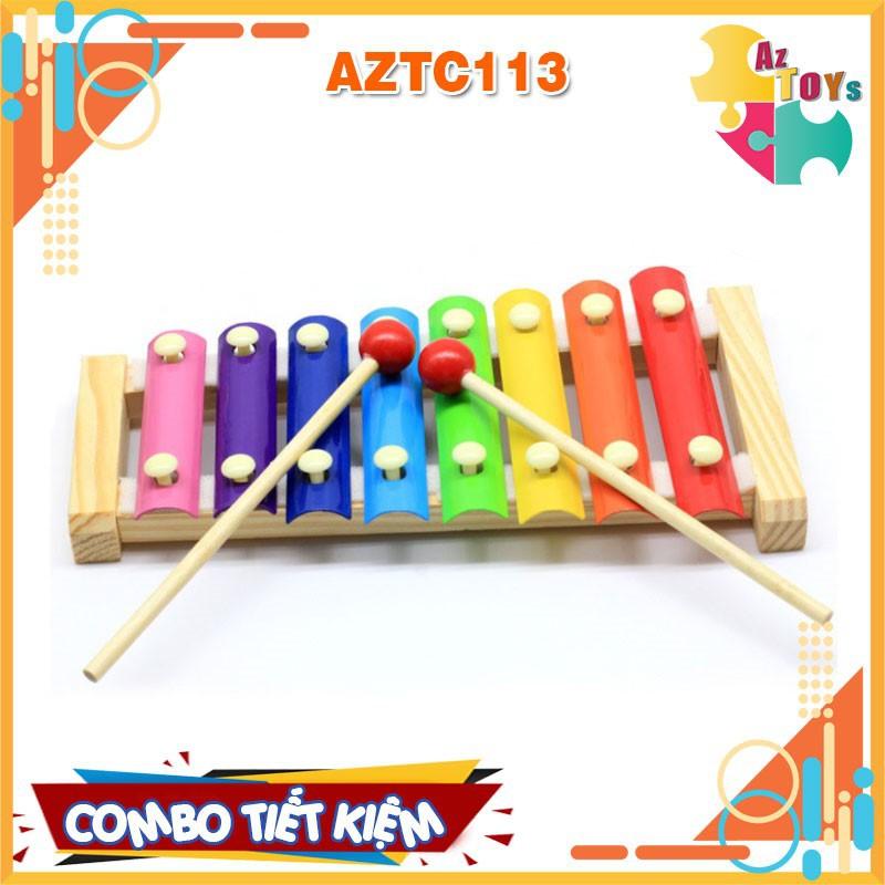 Combo 6 Món Đồ Chơi Gỗ An Toàn Phát Triển Trí Tuệ Toàn Diện Cho Bé - AZTC113